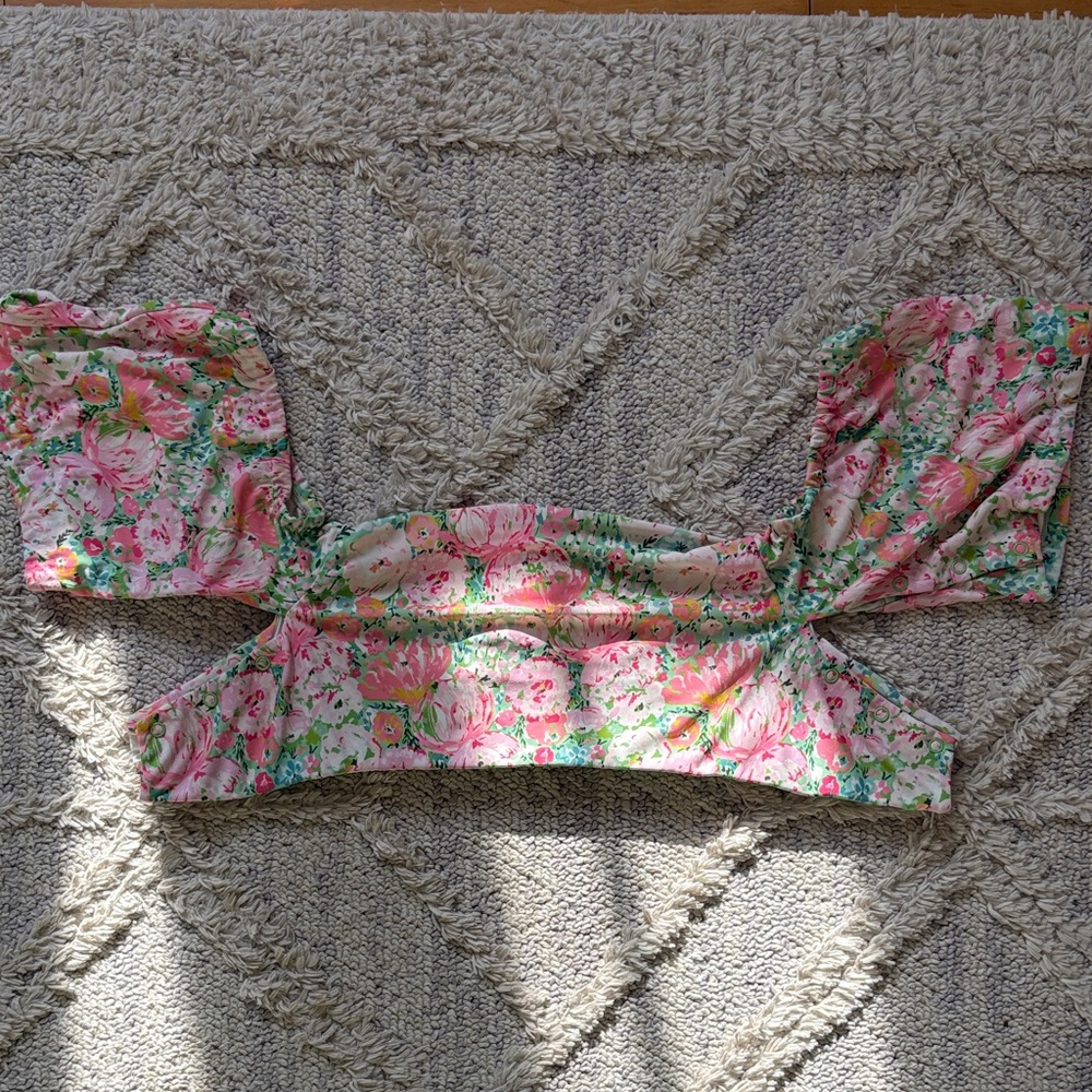 SweetHoney Girls Floral Pink Green Floatie Cover